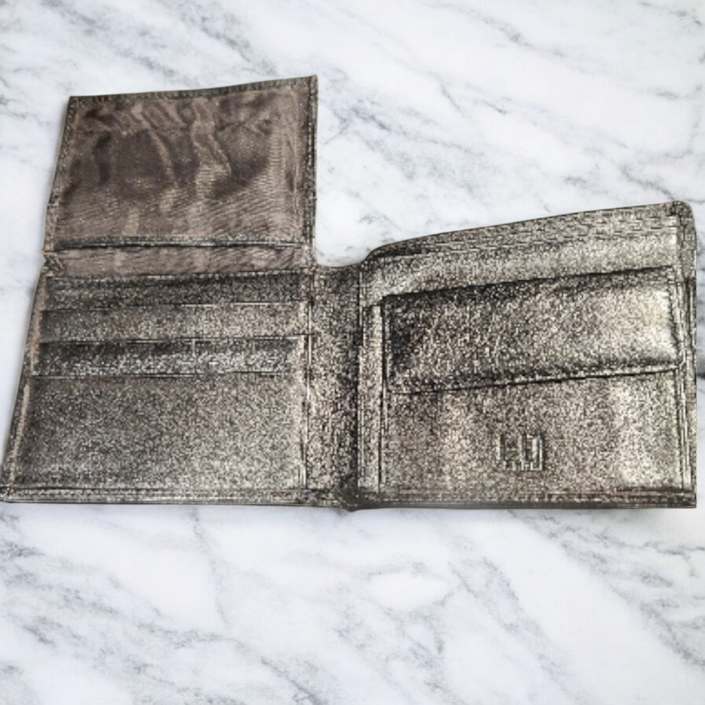 Dunhill NWOT Black Leather Bi-fold Wallet - Picture 4 of 7